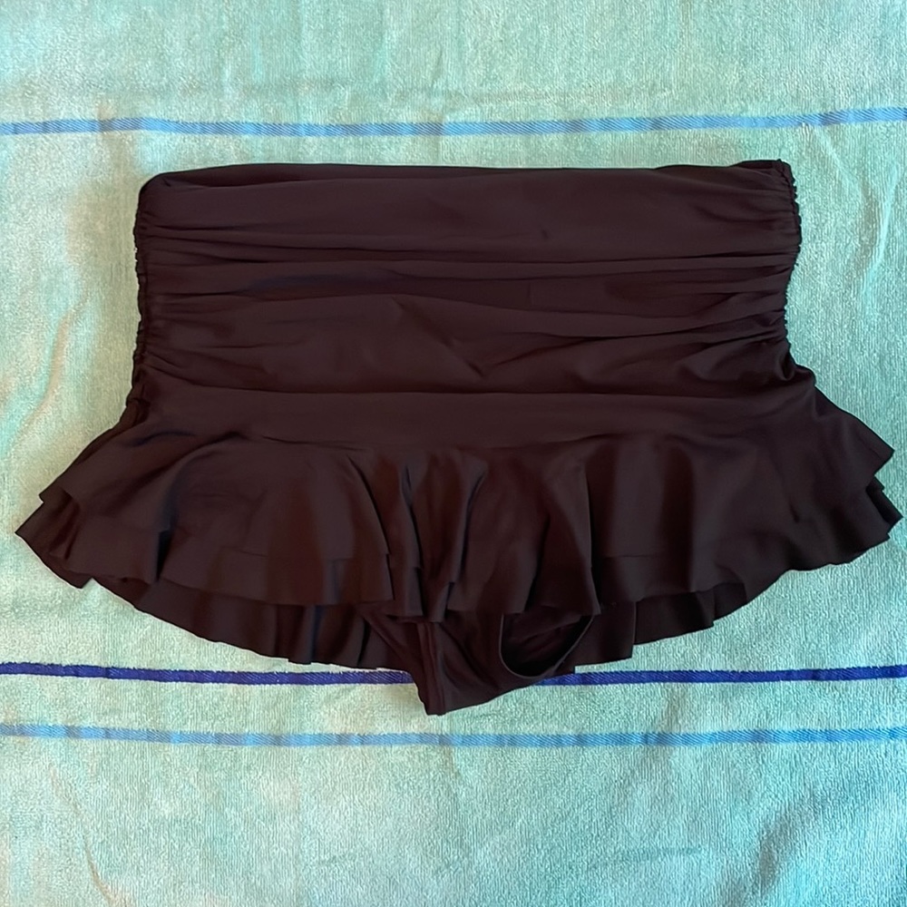 Anthropologie Mermaid brand black swim skirt